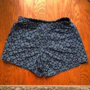 Blue Patterned Nylon Patagonia Shorts